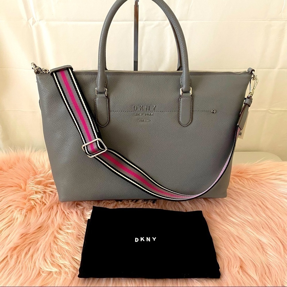 BNWT DKNY Erin Leather Crossbody Satchel - Picture 2 of 10